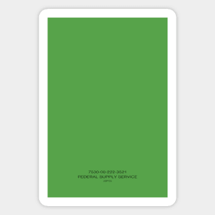 Army Green Notebook Magnet